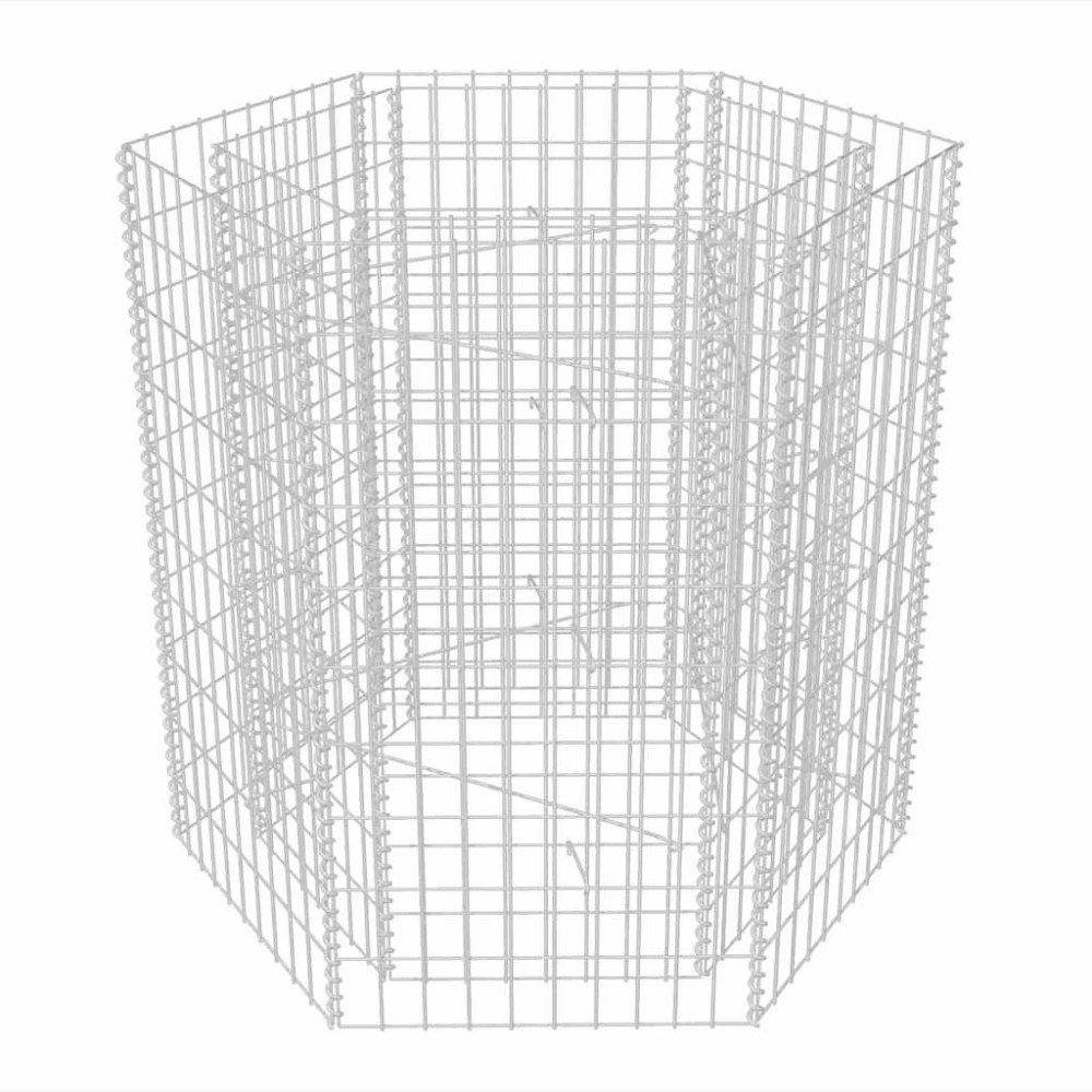 vidaXL Strat înălțat gabion hexagonal, 100 x 90 x 100 cm
