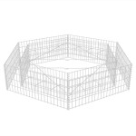 vidaXL Strat înălțat gabion hexagonal, 200 x 173 x 40 cm