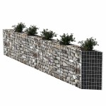 vidaXL Coș gabion, 300 x 30 x 100 cm, oțel galvanizat