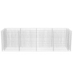 vidaXL Strat înălțat gabion, 360 x 90 x 100 cm, oțel