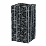 vidaXL Strat înălțat gabion, 50 x 50 x 100 cm, oțel