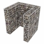 vidaXL Gabion unic îngrădire pubelă, oțel, 110 x 100 x 120 cm vidaXL Gabion unic îngrădire pubelă, oțel, 110 x 100 x 120 cm