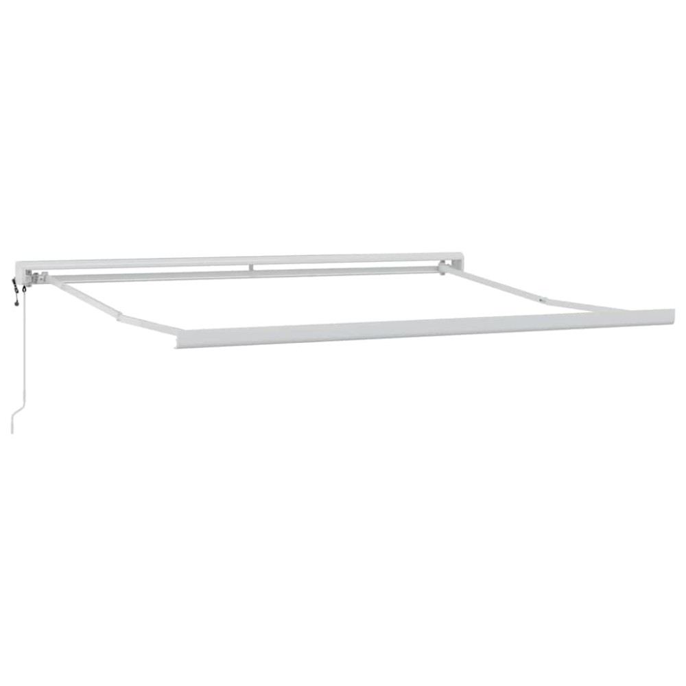 vidaXL Copertină Alb 3 x 2,5 m Metal