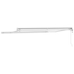 vidaXL Copertină Alb 3,5 x 2,5 m Metal