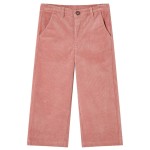 Pantaloni pentru copii din velur, roz antichizat, 104 Pantaloni pentru copii din velur, roz antichizat, 104