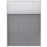 vidaXL Paravan insecte plisat de fereastră aluminiu 60x80cm cu umbrar