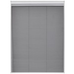 vidaXL Paravan insecte plisat de fereastră aluminiu 60x80cm cu umbrar