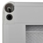 vidaXL Paravan insecte plisat de fereastră aluminiu 60x80cm cu umbrar