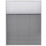 vidaXL Ecran insecte pentru ferestre, cu umbrar, aluminiu, 80x100 cm