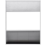 vidaXL Ecran insecte pentru ferestre, cu umbrar, aluminiu, 80x100 cm