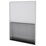vidaXL Ecran insecte pentru ferestre, cu umbrar, aluminiu, 80x120 cm vidaXL Ecran insecte pentru ferestre, cu umbrar, aluminiu, 80x120 cm