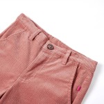 Pantaloni pentru copii din velur, roz antichizat, 128 Pantaloni pentru copii din velur, roz antichizat, 128