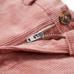 Pantaloni pentru copii din velur, roz antichizat, 128 Pantaloni pentru copii din velur, roz antichizat, 128