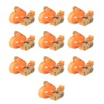 vidaXL Chingi fixare cu clichet, 10 buc, 0,4 tone, 6mx25mm, portocaliu vidaXL Chingi fixare cu clichet, 10 buc, 0,4 tone, 6mx25mm, portocaliu