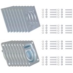 vidaXL Inele ancorare pentru remorcă 8 buc, oțel galvanizat, 2000 kg vidaXL Inele ancorare pentru remorcă 8 buc, oțel galvanizat, 2000 kg