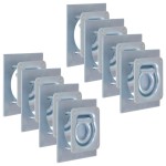 vidaXL Inele ancorare pentru remorcă 8 buc, oțel galvanizat, 2000 kg vidaXL Inele ancorare pentru remorcă 8 buc, oțel galvanizat, 2000 kg