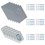 vidaXL Inele ancorare pentru remorcă 6 buc, oțel galvanizat, 2000 kg vidaXL Inele ancorare pentru remorcă 6 buc, oțel galvanizat, 2000 kg