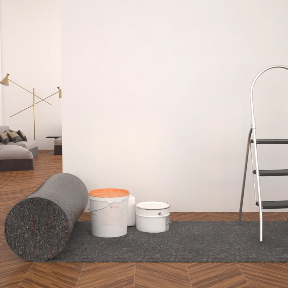 vidaXL Protecție antiderapantă podea zugravi, 50 m, 280 g/m², gri