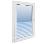 vidaXL Folie fereastră, design sablat cu dungi, 0,9 x 5 m, PVC vidaXL Folie fereastră, design sablat cu dungi, 0,9 x 5 m, PVC