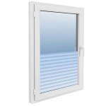 vidaXL Folie fereastră, design sablat cu dungi, 0,9 x 20 m, PVC vidaXL Folie fereastră, design sablat cu dungi, 0,9 x 20 m, PVC