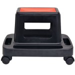 vidaXL Scaun de atelier mobil cu depozitare, 150 kg vidaXL Scaun de atelier mobil cu depozitare, 150 kg