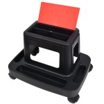 vidaXL Scaun de atelier mobil cu depozitare, 150 kg vidaXL Scaun de atelier mobil cu depozitare, 150 kg