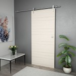 vidaXL Set piese pentru ușă glisantă, argintiu, 183 cm oțel inoxidabil