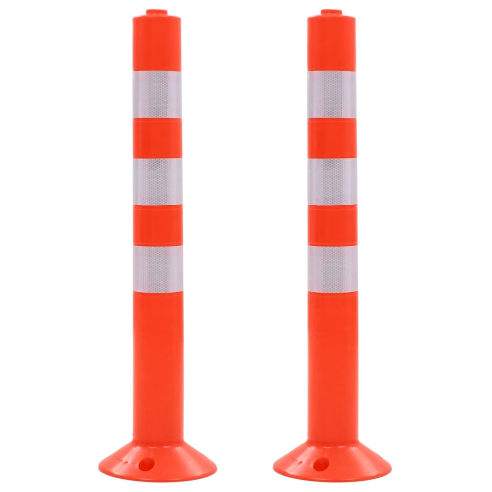 vidaXL Baliză control trafic, 2 buc., plastic, 75 cm