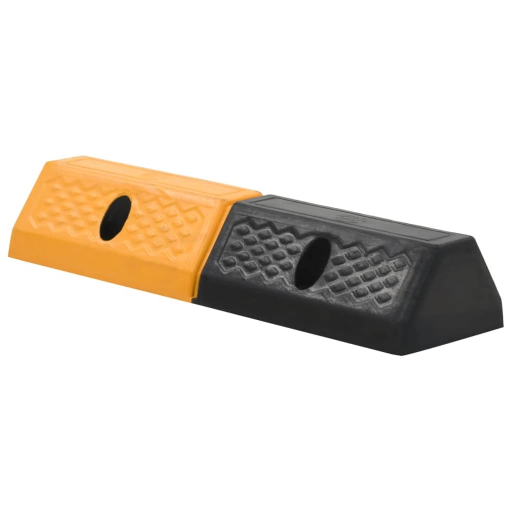 vidaXL Limitatoare parcare, 2 buc., 49x15x9 cm, cauciuc