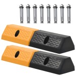 vidaXL Limitatoare parcare, 2 buc., 49x15x9 cm, cauciuc vidaXL Limitatoare parcare, 2 buc., 49x15x9 cm, cauciuc