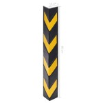 vidaXL Colțare reflectorizante, 10 buc, cauciuc, 80 cm vidaXL Colțare reflectorizante, 10 buc, cauciuc, 80 cm