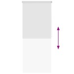 vidaXL Roletă perdea de duș 100x240 cm Alb vidaXL Roletă perdea de duș 100x240 cm Alb