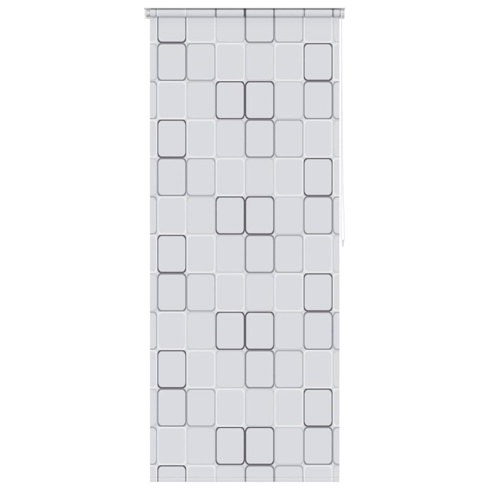 vidaXL Jaluzea roletă de duș, model pătrate, 100x240 cm