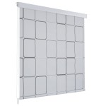 vidaXL Jaluzea roletă de duș, model pătrate, 140x240 cm vidaXL Jaluzea roletă de duș, model pătrate, 140x240 cm