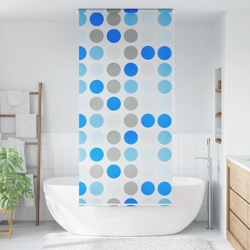 vidaXL Jaluzea roletă de duș, model cu cercuri, 100x240 cm
