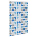 vidaXL Roletă perdea de duș 140x240 cm Model cercuri vidaXL Roletă perdea de duș 140x240 cm Model cercuri