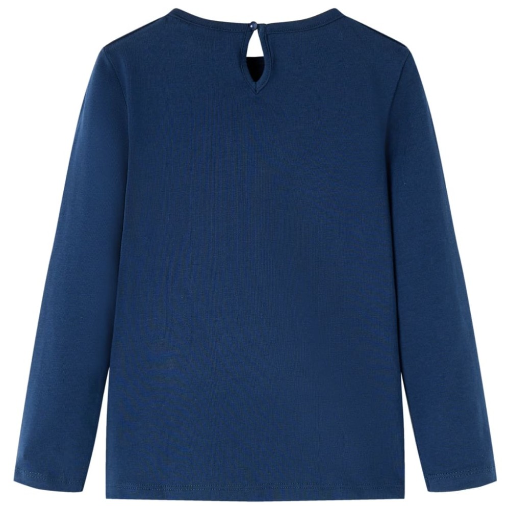 Tricou pentru copii cu mâneci lungi, bleumarin, 116