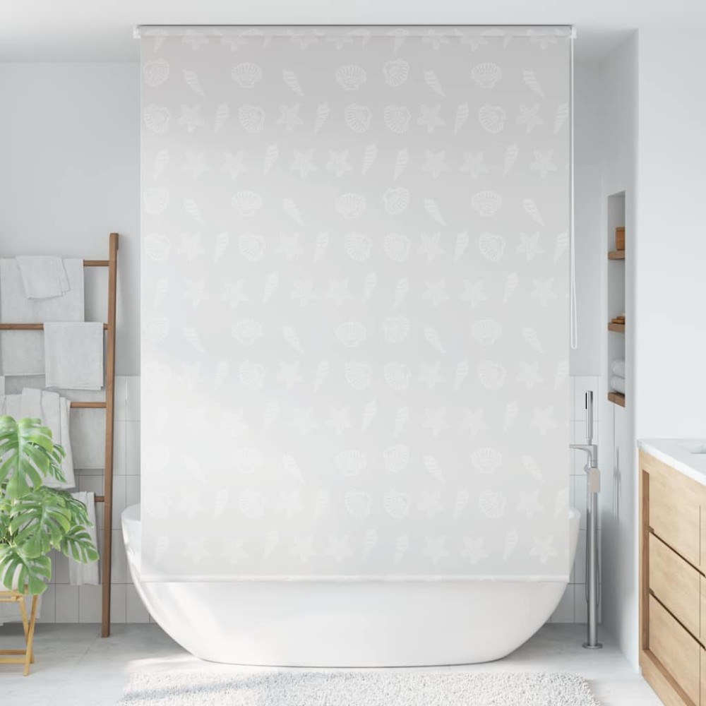 vidaXL Roletă perdea de duș 140x240 cm Model stea de mare