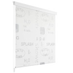 vidaXL Roletă perdea de duș 80x240 cm Imprimeu Splash vidaXL Roletă perdea de duș 80x240 cm Imprimeu Splash