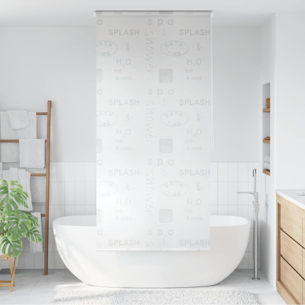 vidaXL Roletă perdea de duș 80x240 cm Imprimeu Splash