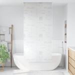 vidaXL Roletă perdea de duș 80x240 cm Imprimeu Splash vidaXL Roletă perdea de duș 80x240 cm Imprimeu Splash