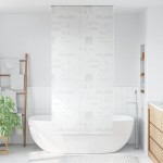 vidaXL Roletă perdea de duș 100x240 cm Imprimeu Splash vidaXL Roletă perdea de duș 100x240 cm Imprimeu Splash
