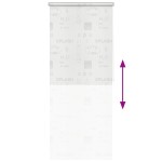 vidaXL Roletă perdea de duș 100x240 cm Imprimeu Splash vidaXL Roletă perdea de duș 100x240 cm Imprimeu Splash