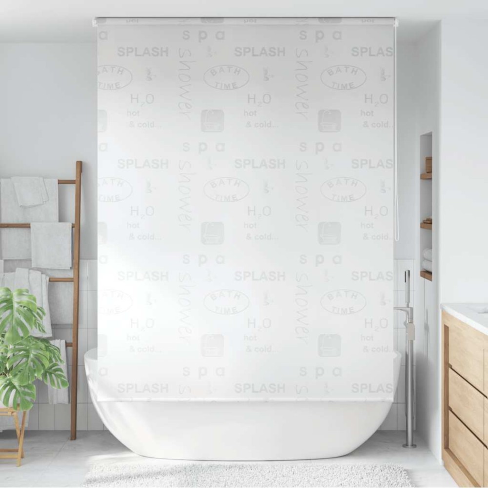 vidaXL Roletă perdea de duș 140x240 cm Imprimeu Splash