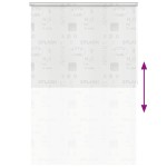 vidaXL Roletă perdea de duș 140x240 cm Imprimeu Splash vidaXL Roletă perdea de duș 140x240 cm Imprimeu Splash