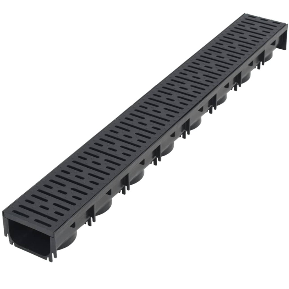 vidaXL Canale de drenaj, 6 buc., plastic, 6 m