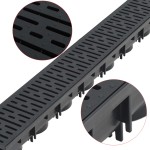 vidaXL Canale de drenaj, 6 buc., plastic, 6 m vidaXL Canale de drenaj, 6 buc., plastic, 6 m