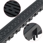 vidaXL Canale de drenaj, 12 buc., plastic, 12 m vidaXL Canale de drenaj, 12 buc., plastic, 12 m