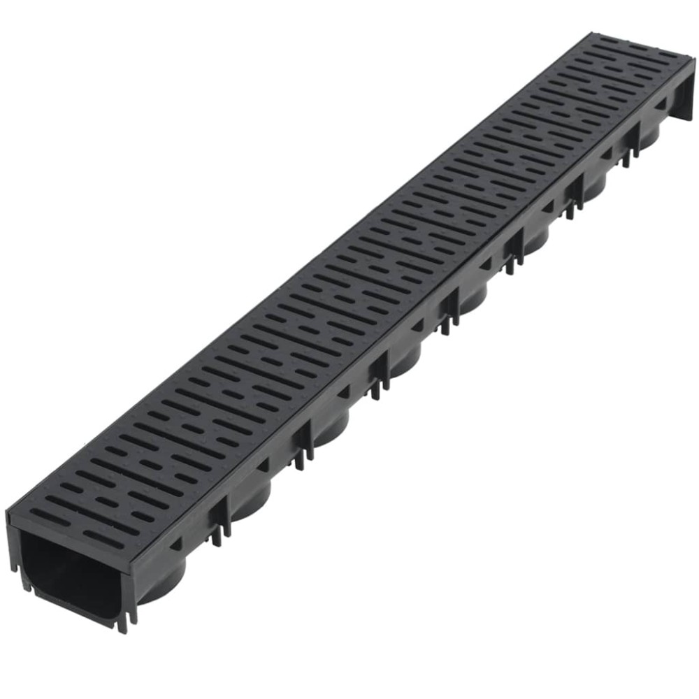 vidaXL Canal de drenaj, 1 m, plastic