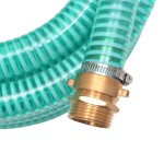 vidaXL Furtun de aspirație, conectori de alamă, 7 m, 25 mm, verde vidaXL Furtun de aspirație, conectori de alamă, 7 m, 25 mm, verde